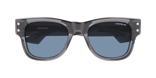 Montblanc MB0381S men Grey Squared Sunglasses