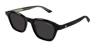 Montblanc Mb0384s Men Black Squared Sunglasses