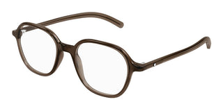 Montblanc MB0387O men Brown Round Eyeglasses