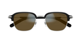 Montblanc MB0390S men Black Squared Sunglasses