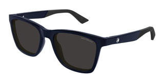 Montblanc Mb0399s Men Blue Squared Sunglasses