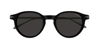 Montblanc MB0407S men Ruthenium Round Sunglasses