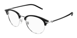 Montblanc MB0408O men Silver Pantos Eyeglasses