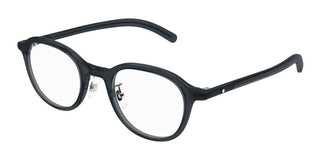 Montblanc MB0419OJ men Grey Round Eyeglasses