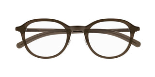 Montblanc MB0419OJ men Brown Round Eyeglasses