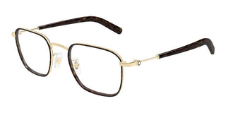 Montblanc MB0424O men Gold Squared Eyeglasses