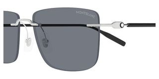 Montblanc MB0429S men Silver Squared Sunglasses