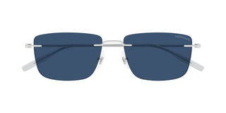Montblanc MB0429S men Silver Squared Sunglasses