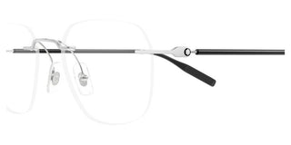 Montblanc MB0430O men Silver Round Eyeglasses