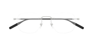 Montblanc MB0430O men Silver Round Eyeglasses