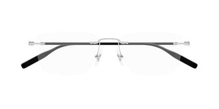 Montblanc MB0431O men Silver Rectangle Eyeglasses