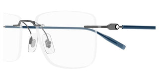 Montblanc MB0431O men Green Rectangle Eyeglasses