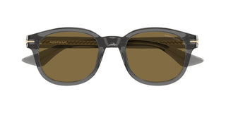 Montblanc MB0435S men Grey Round Sunglasses