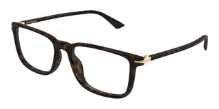 Montblanc MB0437O men Havana Rectangle Eyeglasses