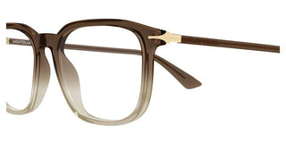 Montblanc MB0438O men Brown Squared Eyeglasses