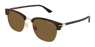 Montblanc Mb0439sa Men Havana Squared Sunglasses