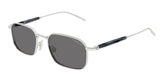 Montblanc MB0441S men Silver Squared Sunglasses