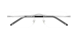 Montblanc MB0444O men Silver Squared Eyeglasses