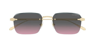 Montblanc MB0456S men Gold Squared Sunglasses