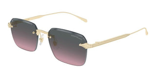 Montblanc MB0456S men Gold Squared Sunglasses
