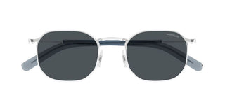 Montblanc MB0459S men Silver Geometric Sunglasses