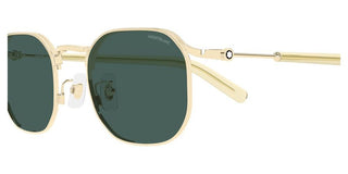 Montblanc MB0459S men Gold Geometric Sunglasses