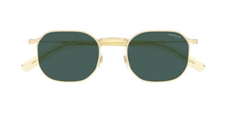 Montblanc MB0459S men Gold Geometric Sunglasses