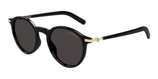 Montblanc MB0461S men Black Round Sunglasses