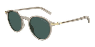 Montblanc MB0461S men Brown Round Sunglasses