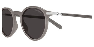 Montblanc MB0461S men Grey Round Sunglasses
