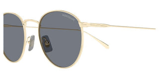 Montblanc MB0473S men Gold Round Sunglasses