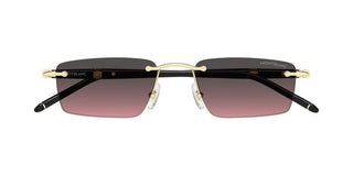 Montblanc MB0484S men Gold Squared Sunglasses