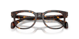 Moncler Me2023 Unisex Havana Squared Eyeglasses