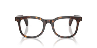 Moncler Me2023 Unisex Havana Squared Eyeglasses
