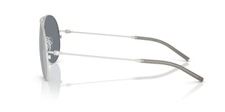 Moncler Me4002 Unisex Silver Pilot Sunglasses