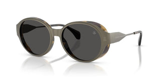 Moncler ME4005T unisex Grey Oval Sunglasses