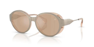 Moncler ME4005T unisex Brown Oval Sunglasses