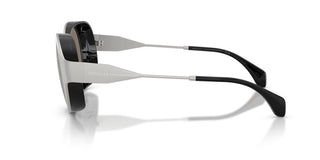 Moncler Me4005t Unisex Silver Oval Sunglasses