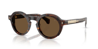 Moncler ME6012 unisex Havana Round Sunglasses