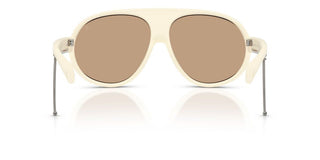 Moncler Me8007u Unisex White Shield Sunglasses