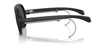 Moncler Me8007u Unisex Black Shield Sunglasses