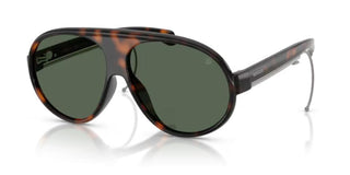 Moncler ME8007U unisex Havana Shield Sunglasses