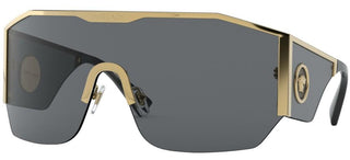 Versace MEDUSA HALO VE 2220 men Gold Shield Sunglasses