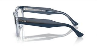 Ray-ban Mega Hawkeye Rx 0298v Unisex Blue Squared Eyeglasses
