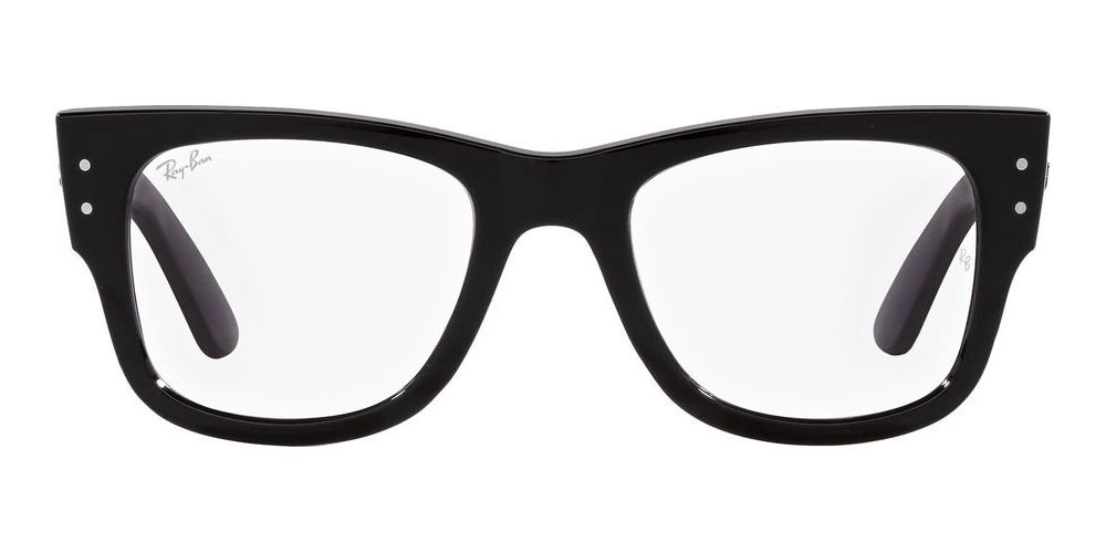 Ray Ban MEGA WAYFARER RX 0840V unisex Black Geometric Eyeglasses Otticanet USA