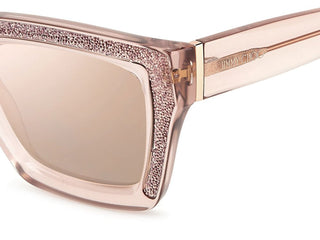 Jimmy Choo MEGS/S women Pink Squared Sunglasses