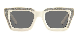 Jimmy Choo MEGS/S women White Squared Sunglasses