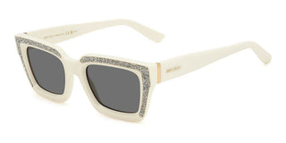 Jimmy Choo MEGS/S women White Squared Sunglasses