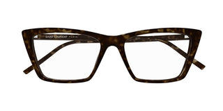 Saint Laurent MICA THIN OPT SL 737 women Havana Squared Eyeglasses