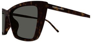 Saint Laurent Mica Thin Sun Sl 737 Women Silver Squared Sunglasses